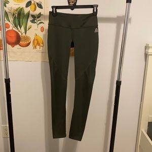 green reebok leggings